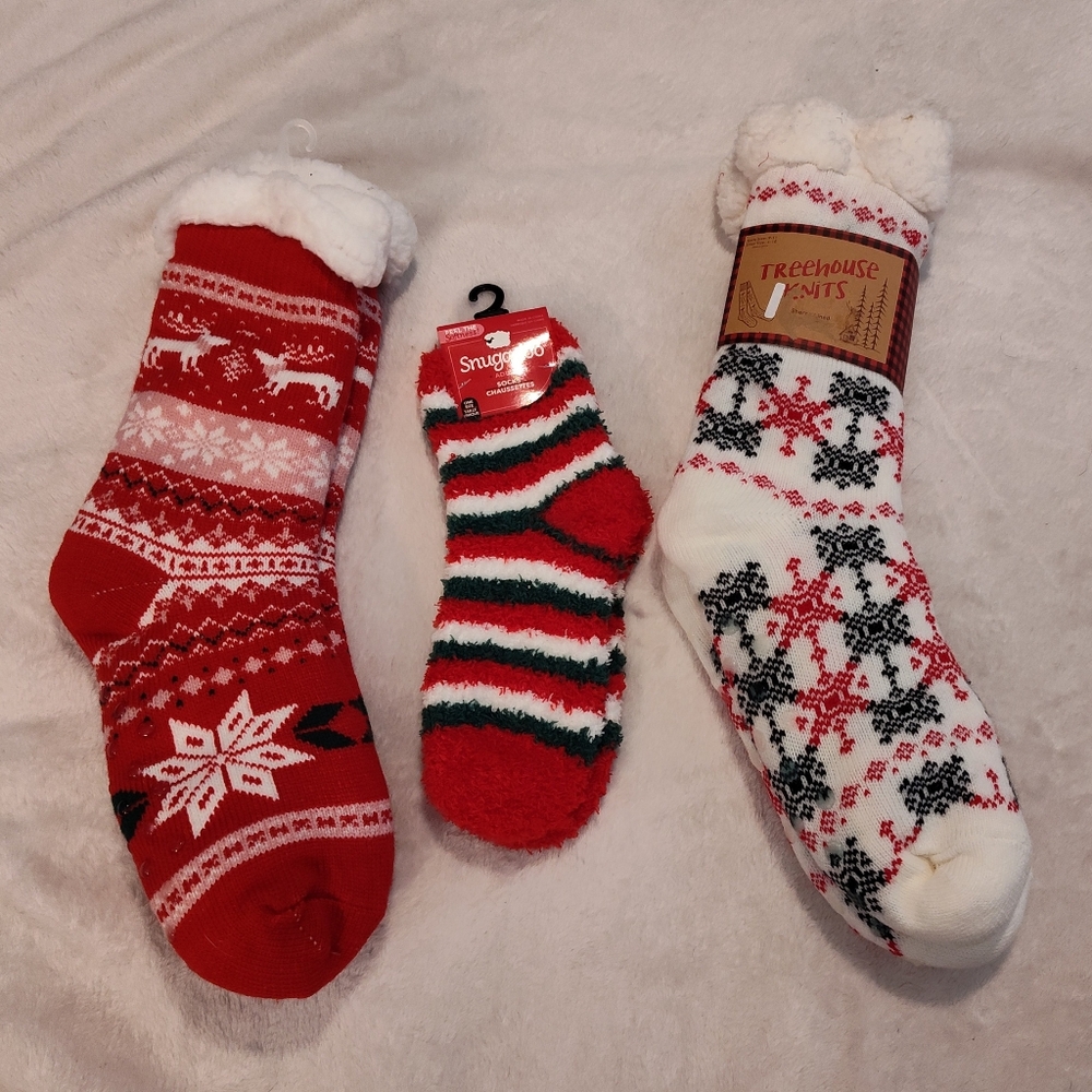 NWT! Women's Christmas Socks (3prs)